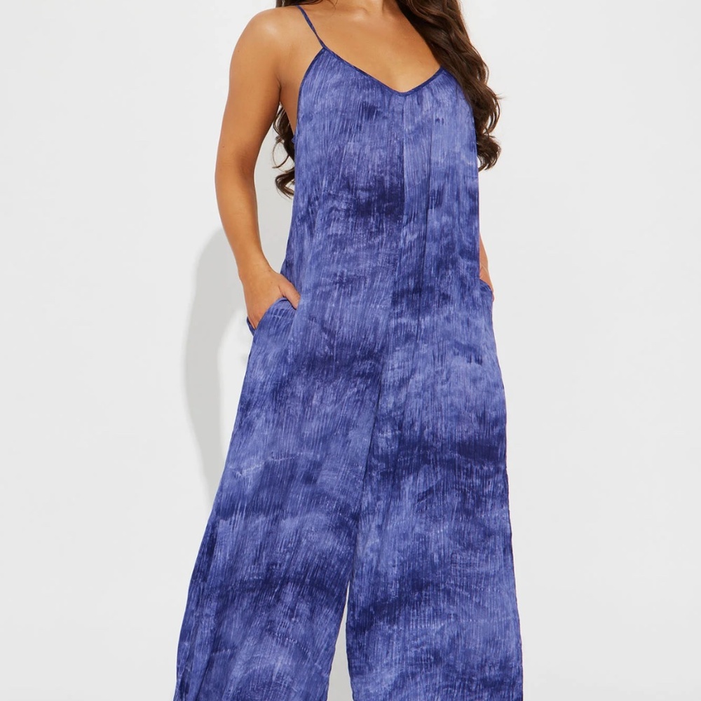 Blue jumpsuit